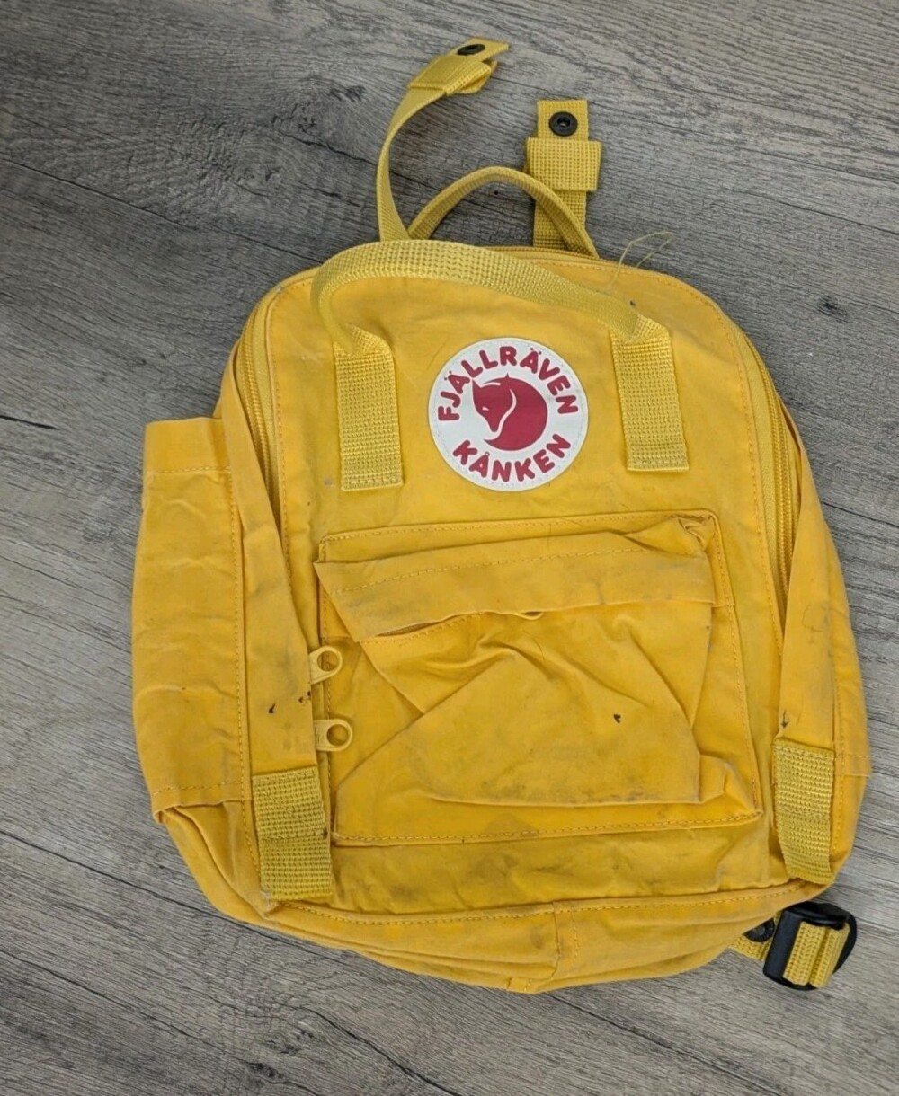 Fjallraven Kanken Mini Backpack Tote , Warm Yellow, 23510 EUC